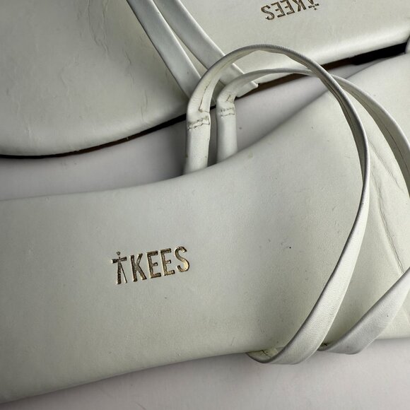 Tkees Leah Sandals Leather Cream Size 9 - Picture 6 of 9